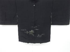 城風景模様織り出し一つ紋絵羽織